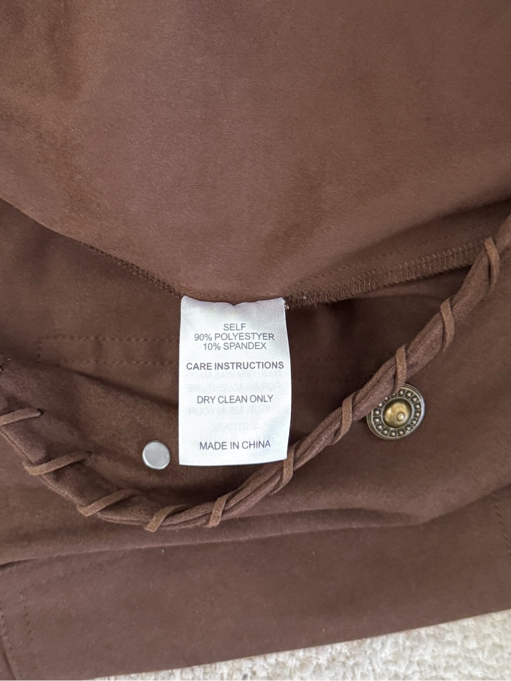 12th Tribe Brown Devon Fringe Jacket size Medium NWT Western Country - Picture 7 of 7